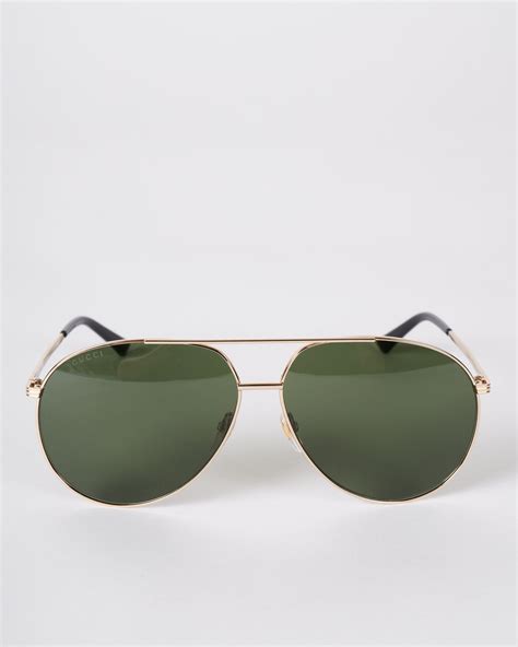 gucci sunglasses - women's aviator sunglasses - gold/green|gucci aviator sunglasses sale.